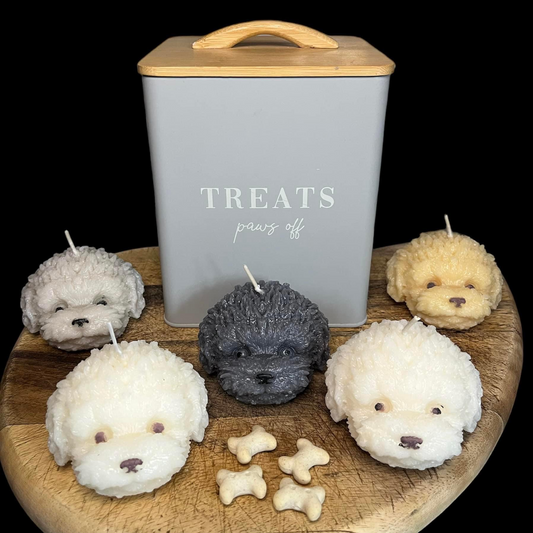 Decorative Teddy Bear Dog Head Candle