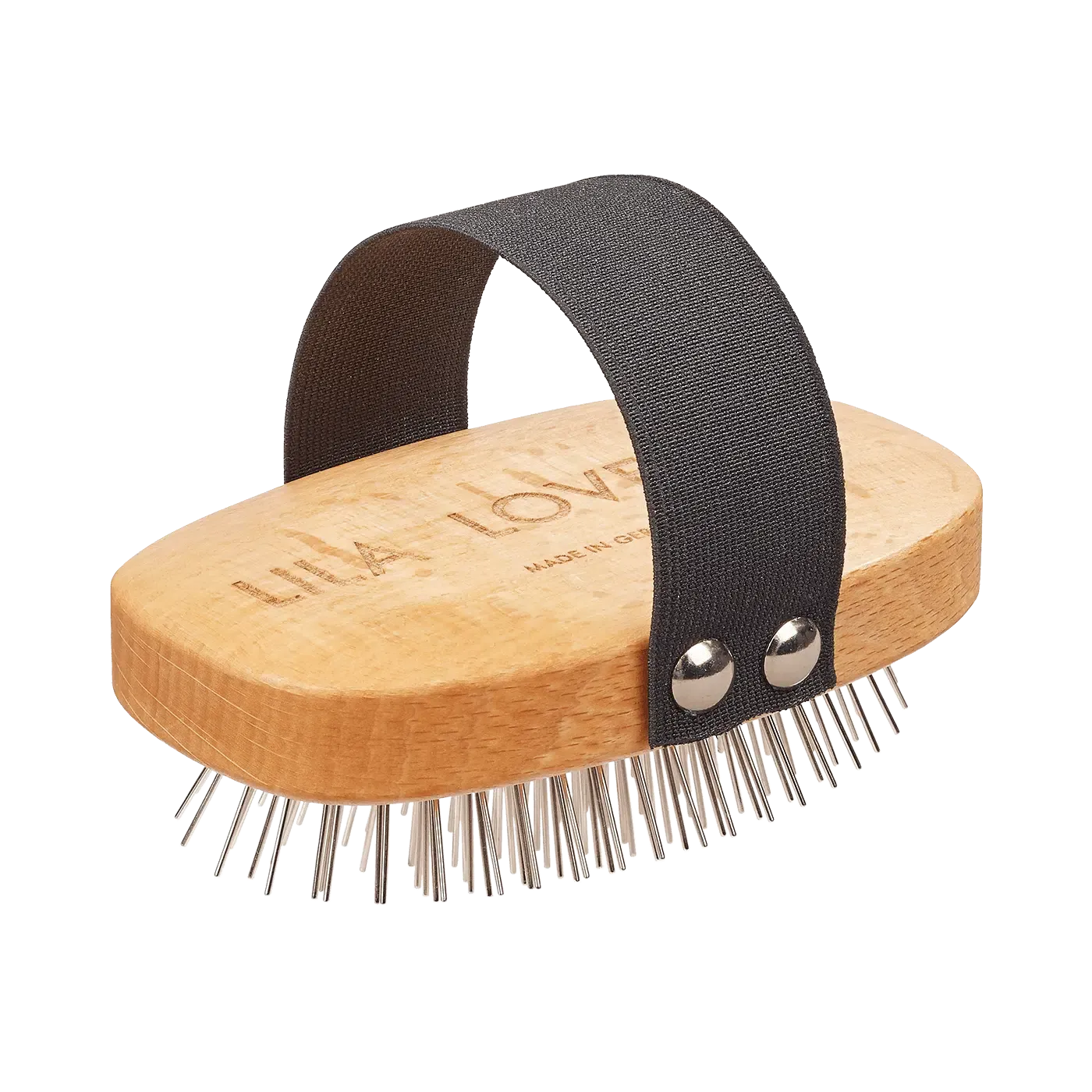 LILA LOVES IT bristle brush for long-haired dogs – close-up of the bristles | Duke & Milo