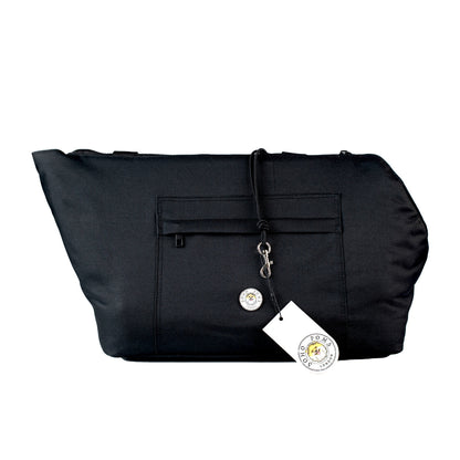 Soho Poms Black Rainy Bear Pet Carrier - Ideal for Dogs & Cats