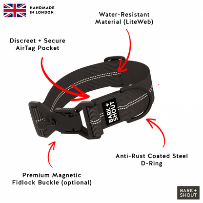 AirTag Dog Collar (M-XL)  | SPRK-40 3.0